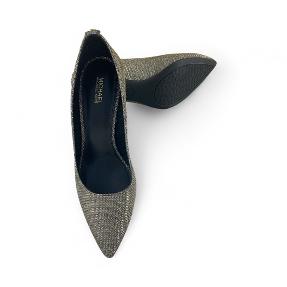 Michael Kors ABBI Flex Pump Glitter Chain Mesh Women’s Heels 8.5M - Picture 5 of 8